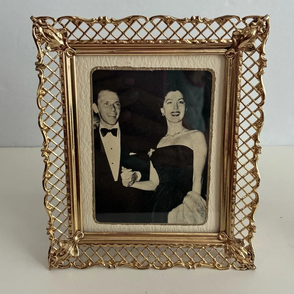 Vintage Set 3 Ornate Gold Tone Picture Frames Old Hollywood Regency